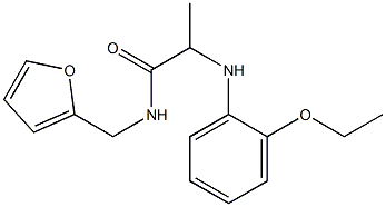 2-[(2-ethoxyphenyl)amino]-N-(furan-2-ylmethyl)propanamide 化学構造式