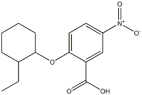 2-[(2-ethylcyclohexyl)oxy]-5-nitrobenzoic acid Structure