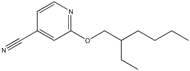 2-[(2-ethylhexyl)oxy]pyridine-4-carbonitrile Struktur