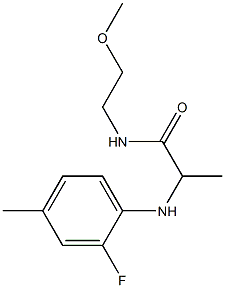  2-[(2-fluoro-4-methylphenyl)amino]-N-(2-methoxyethyl)propanamide