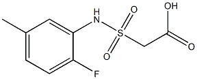 2-[(2-fluoro-5-methylphenyl)sulfamoyl]acetic acid Structure