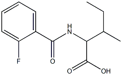 2-[(2-fluorobenzoyl)amino]-3-methylpentanoic acid Structure