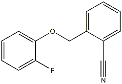 2-[(2-fluorophenoxy)methyl]benzonitrile Structure