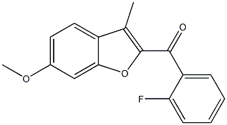 2-[(2-fluorophenyl)carbonyl]-6-methoxy-3-methyl-1-benzofuran Structure