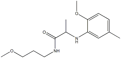  2-[(2-methoxy-5-methylphenyl)amino]-N-(3-methoxypropyl)propanamide