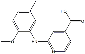 2-[(2-methoxy-5-methylphenyl)amino]pyridine-4-carboxylic acid Structure