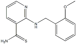 2-[(2-methoxybenzyl)amino]pyridine-3-carbothioamide Structure