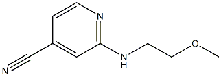 2-[(2-methoxyethyl)amino]isonicotinonitrile,,结构式