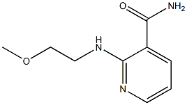 2-[(2-methoxyethyl)amino]pyridine-3-carboxamide Struktur