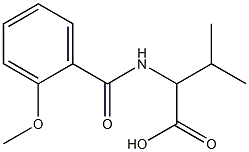 2-[(2-methoxyphenyl)formamido]-3-methylbutanoic acid,,结构式