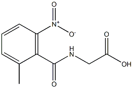 2-[(2-methyl-6-nitrophenyl)formamido]acetic acid Struktur