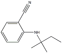 2-[(2-methylbutan-2-yl)amino]benzonitrile,,结构式