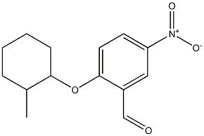 2-[(2-methylcyclohexyl)oxy]-5-nitrobenzaldehyde|