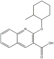 2-[(2-methylcyclohexyl)oxy]quinoline-3-carboxylic acid|