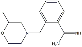 2-[(2-methylmorpholin-4-yl)methyl]benzenecarboximidamide Structure
