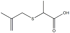 2-[(2-methylprop-2-enyl)thio]propanoic acid 结构式