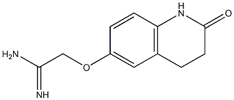 2-[(2-oxo-1,2,3,4-tetrahydroquinolin-6-yl)oxy]ethanimidamide 化学構造式