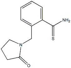 2-[(2-oxopyrrolidin-1-yl)methyl]benzenecarbothioamide Structure
