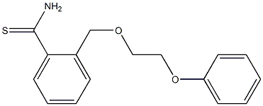 2-[(2-phenoxyethoxy)methyl]benzenecarbothioamide 结构式