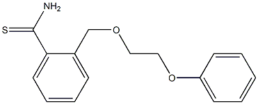 2-[(2-phenoxyethoxy)methyl]benzenecarbothioamide 化学構造式