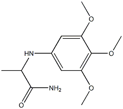 2-[(3,4,5-trimethoxyphenyl)amino]propanamide 结构式