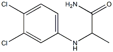 2-[(3,4-dichlorophenyl)amino]propanamide 结构式
