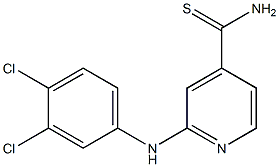 2-[(3,4-dichlorophenyl)amino]pyridine-4-carbothioamide,,结构式