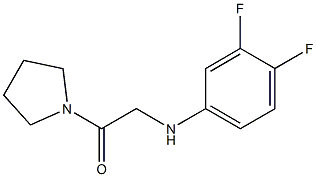 2-[(3,4-difluorophenyl)amino]-1-(pyrrolidin-1-yl)ethan-1-one Structure