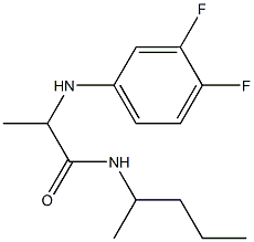 2-[(3,4-difluorophenyl)amino]-N-(pentan-2-yl)propanamide|