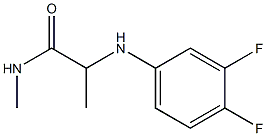 2-[(3,4-difluorophenyl)amino]-N-methylpropanamide Structure