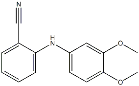 2-[(3,4-dimethoxyphenyl)amino]benzonitrile Structure