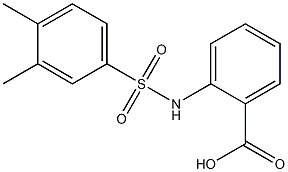 2-[(3,4-dimethylbenzene)sulfonamido]benzoic acid Structure