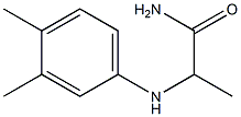 2-[(3,4-dimethylphenyl)amino]propanamide Structure