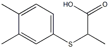 2-[(3,4-dimethylphenyl)thio]propanoic acid Structure