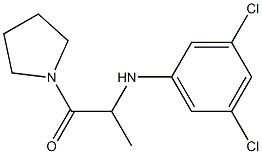 2-[(3,5-dichlorophenyl)amino]-1-(pyrrolidin-1-yl)propan-1-one Structure