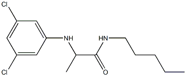 2-[(3,5-dichlorophenyl)amino]-N-pentylpropanamide Structure