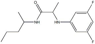 2-[(3,5-difluorophenyl)amino]-N-(pentan-2-yl)propanamide