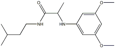 2-[(3,5-dimethoxyphenyl)amino]-N-(3-methylbutyl)propanamide