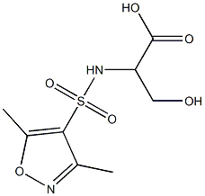 2-[(3,5-dimethyl-1,2-oxazole-4-)sulfonamido]-3-hydroxypropanoic acid