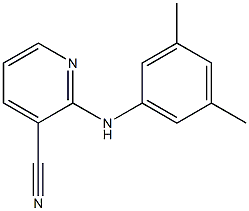 2-[(3,5-dimethylphenyl)amino]pyridine-3-carbonitrile Structure