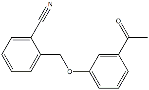 2-[(3-acetylphenoxy)methyl]benzonitrile Struktur