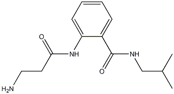 2-[(3-aminopropanoyl)amino]-N-isobutylbenzamide Struktur