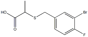 2-[(3-bromo-4-fluorobenzyl)thio]propanoic acid|