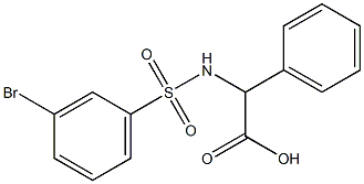 2-[(3-bromobenzene)sulfonamido]-2-phenylacetic acid