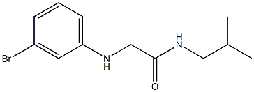 2-[(3-bromophenyl)amino]-N-(2-methylpropyl)acetamide Structure