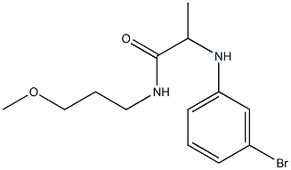 2-[(3-bromophenyl)amino]-N-(3-methoxypropyl)propanamide,,结构式