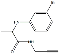  2-[(3-bromophenyl)amino]-N-(prop-2-yn-1-yl)propanamide