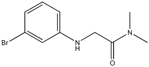 2-[(3-bromophenyl)amino]-N,N-dimethylacetamide Structure