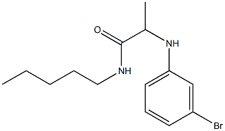 2-[(3-bromophenyl)amino]-N-pentylpropanamide Struktur