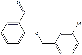 2-[(3-bromophenyl)methoxy]benzaldehyde 化学構造式
